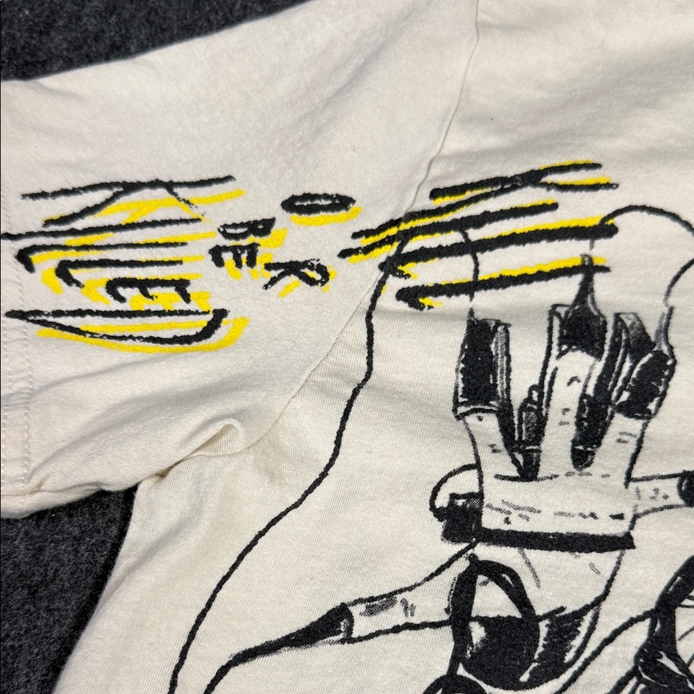 Will of The People a Bella Canvas Artistic Cream Tee with Red and Blue Accents - Picture 8 of 8